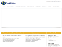 Tablet Screenshot of firstphilec.com